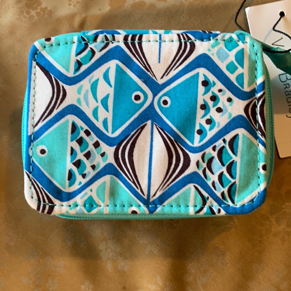 Go Fish Blue travel pill case